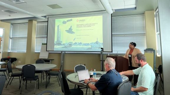 Lasonya Pulliam speaks at the Voluntary Protection Program Council Meeting