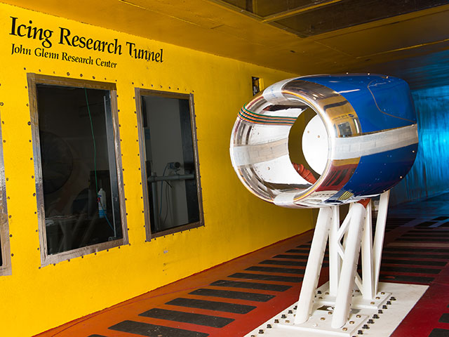 Test setup Icing Research Tunnel