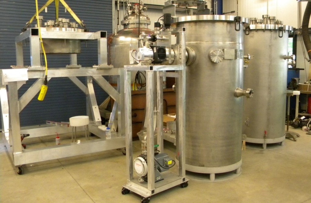 Cryogenics Components Lab 7 with vacuum cart.