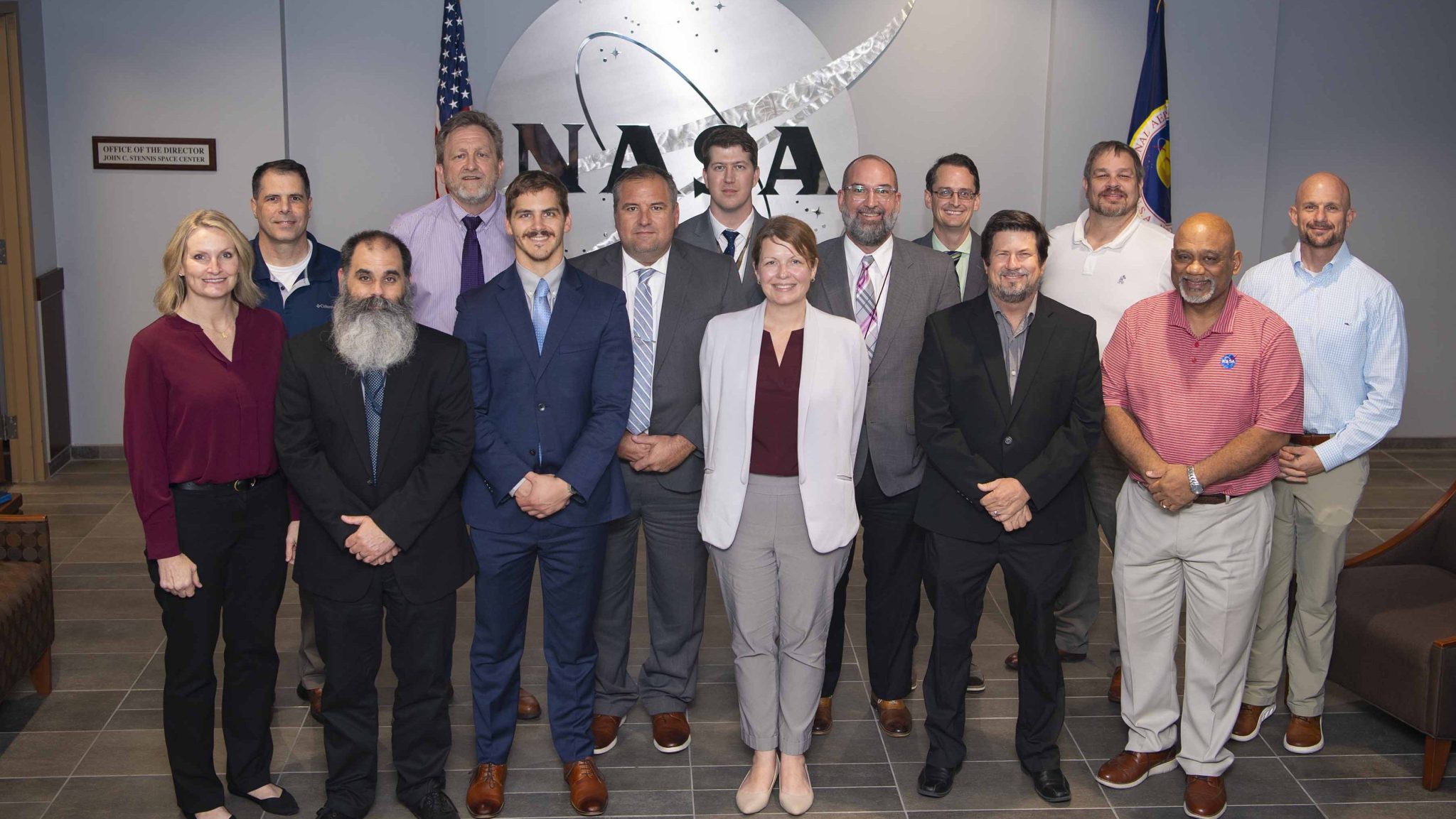 U.S. Navy officials visited with NASA Stennis leaders Nov. 13 for a meet-and-greet opportunity