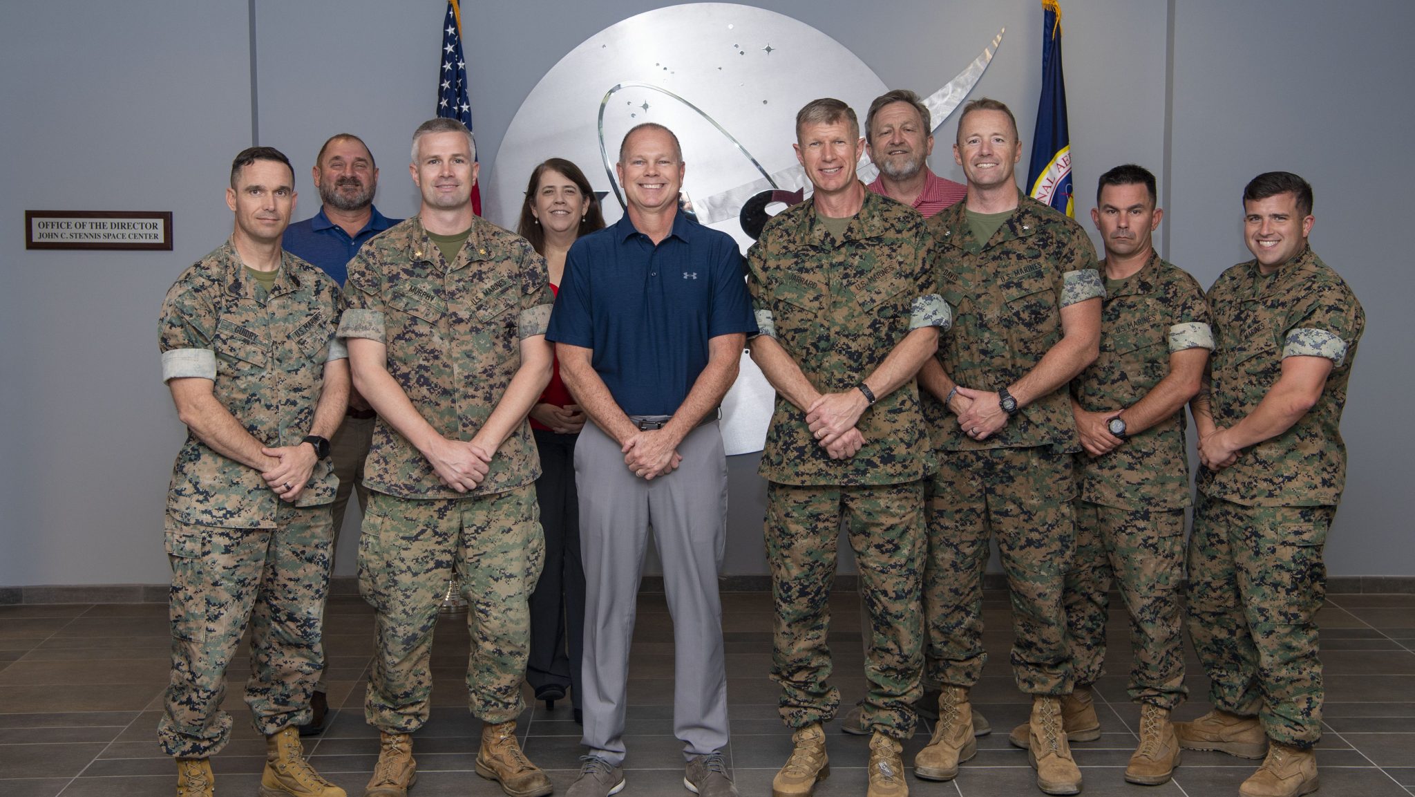 NASA Stennis senior leaders hosted U.S. Marine Corps Reserve representatives during the group’s visit to the center