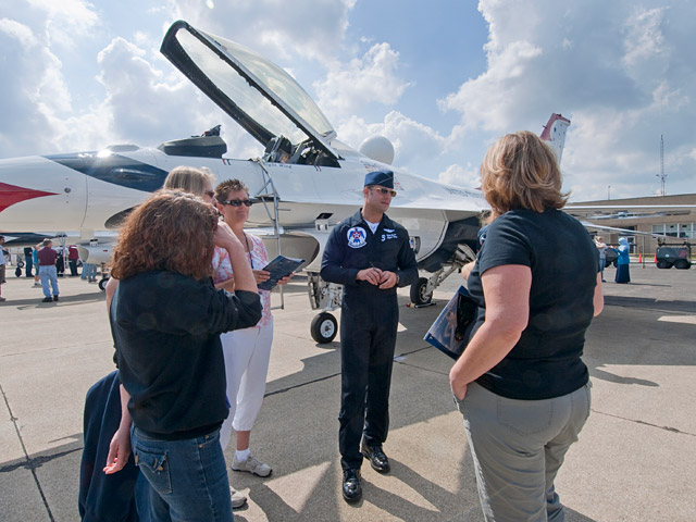 United States Air Force Thunderbirds at NASA’s Glenn Research Center in Cleveland