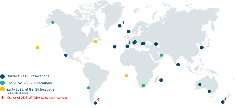 world map with locations marked