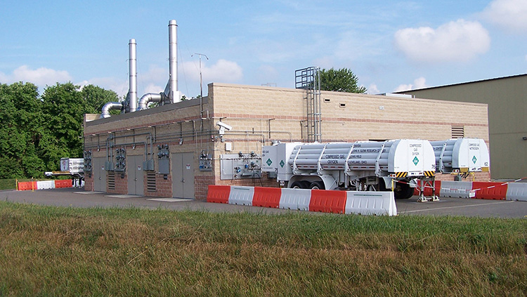 Fuel Cell Testing Laboratory, external view.