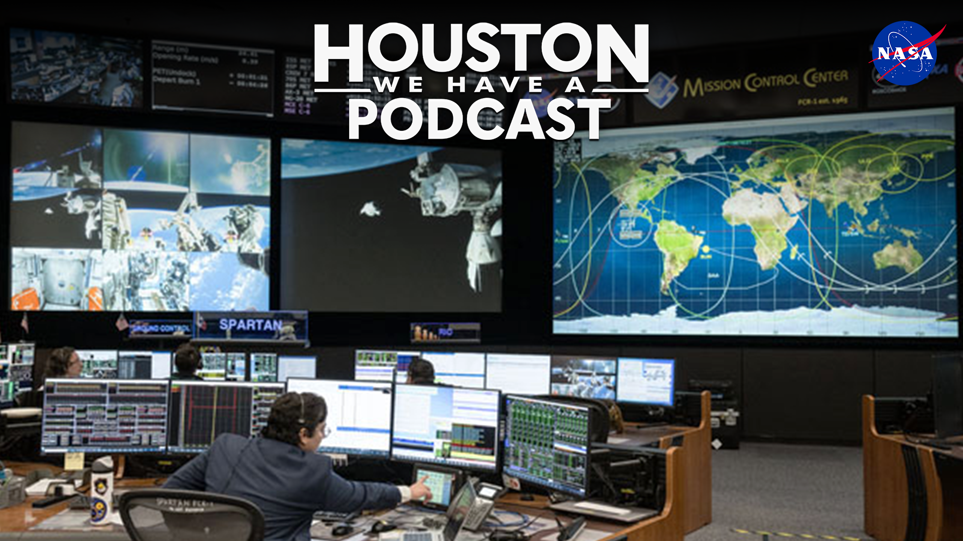 The cover art display for the Houston We Have a Podcast podcast.