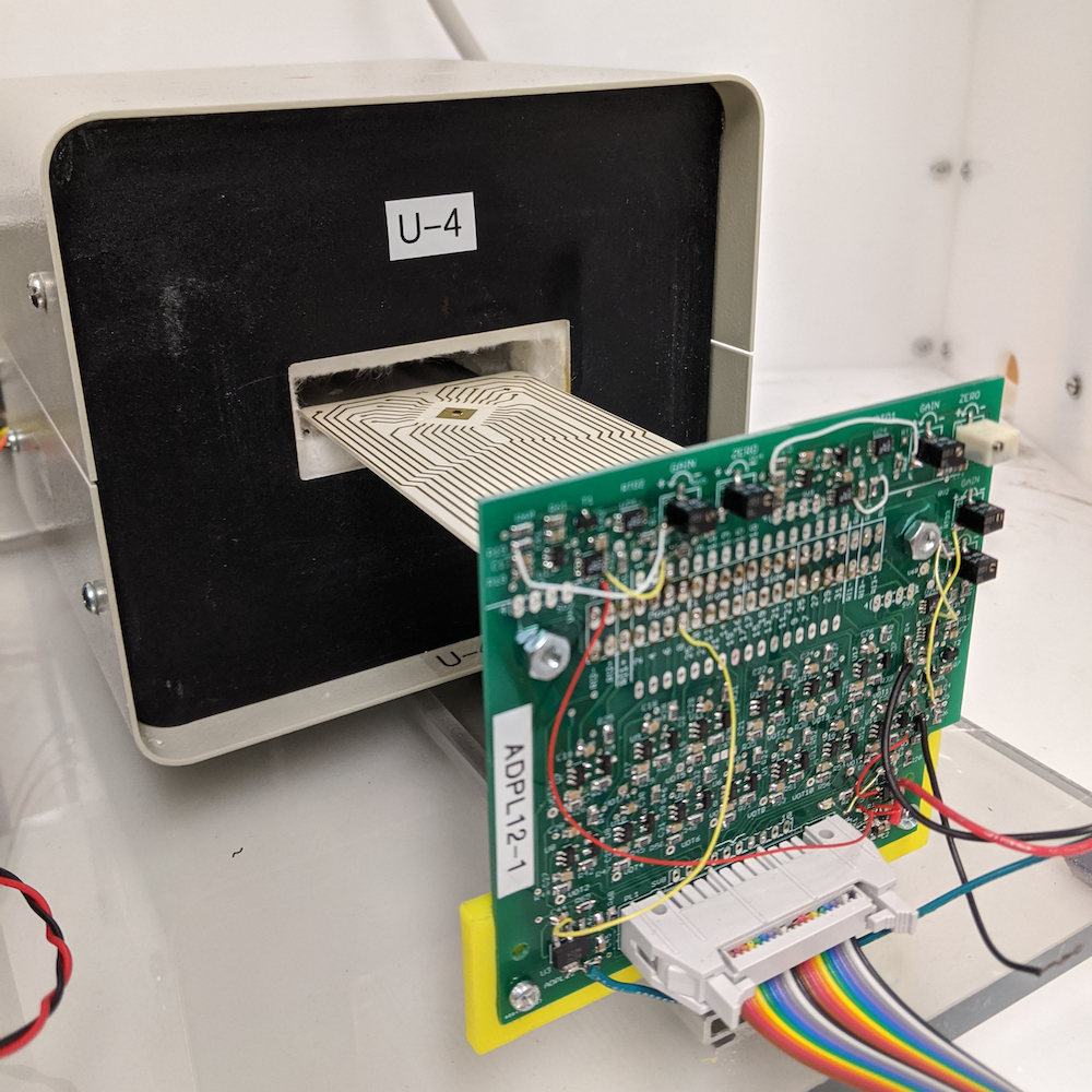 Insertion of SiC chip on ceramic board into oven