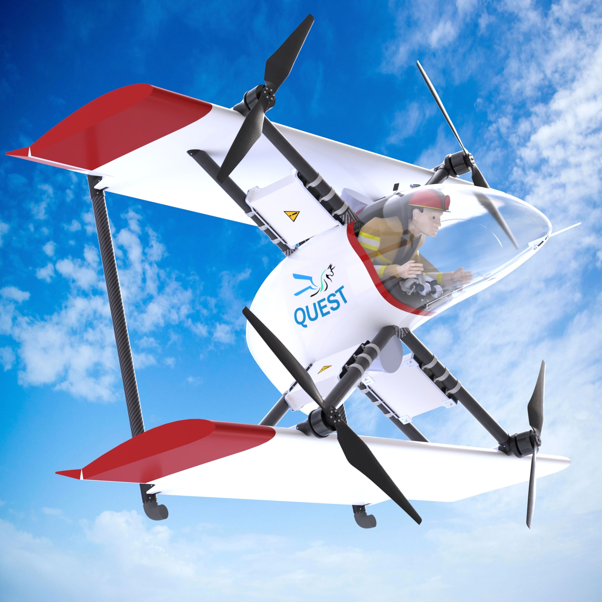 Artist illustration of the Aircraft Harmony, one of the GoAEROs prize competition winners..