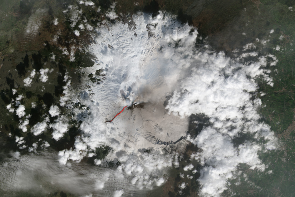 On February 8, 2025, Italy’s National Institute of Geophysics and Volcanology (INGV) reported that Mount Etna had begun exhibiting “signs of unrest above its background level.” That’s unsurprising for the frequently unruly Sicilian peak, one of the most active stratovolcanoes in the world. But the fiery explosions, disruptive ash clouds, and long lava flows that ensued stood out as being unusually spectacular to many Etna watchers.