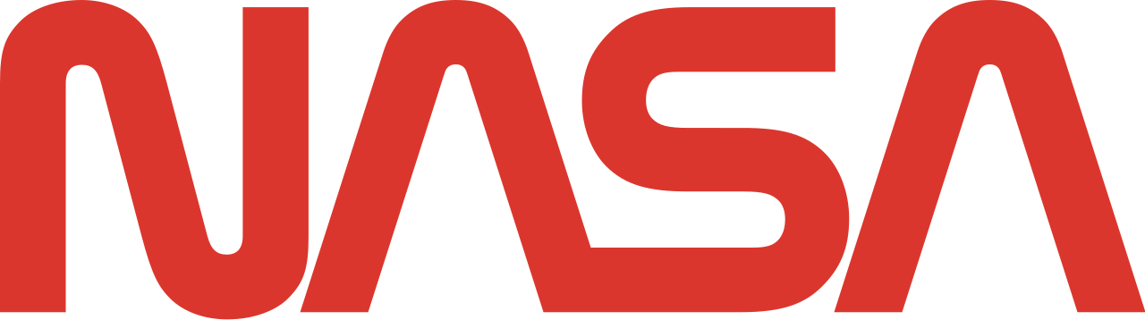 NASA spelled out in red letters.