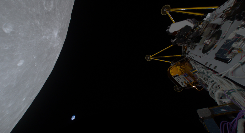 
			Intuitive Machines Completes Lunar Orbit Insertion, Captures Images - NASA			