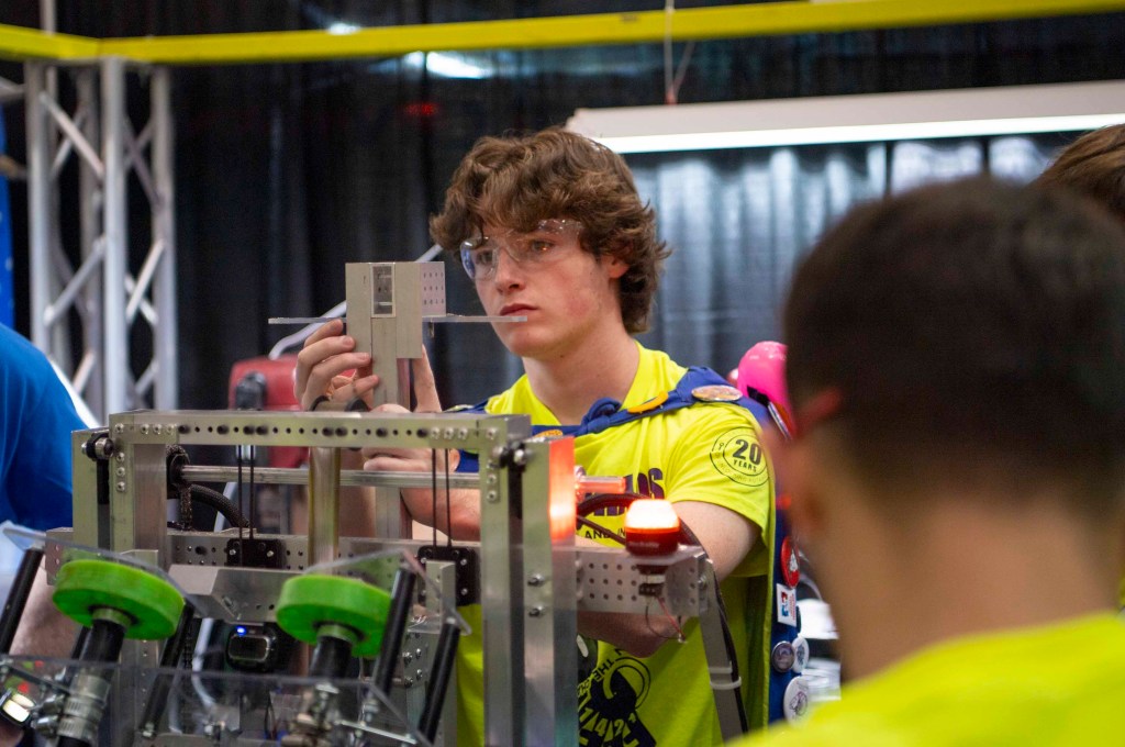 NASA serves as a lead sponsor, along with NASA Stennis employees and interns volunteering, for the third annual FIRST Robotics Magnolia Regional Competition on March 14.