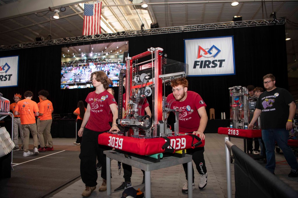 NASA serves as a lead sponsor, along with NASA Stennis employees and interns volunteering, for the third annual FIRST Robotics Magnolia Regional Competition on March 14.