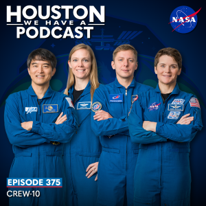 Houston We Have a Podcast Episode 375: Crew-10 The four members of Crew-10, (L-R) Takuya Onishi, Nichole Ayers, Kirill Peskov, and Anne McClain