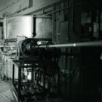 Cyclotron emitting laser beam