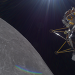Intuitive Machines’ IM-2 mission lunar lander, Athena, entering lunar orbit on Monday, March 3.