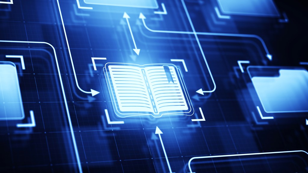 Digital book selected on a dark blue background.
