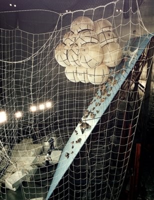 Mars Pathfinder Airbag Performance testing in SEC in 1995