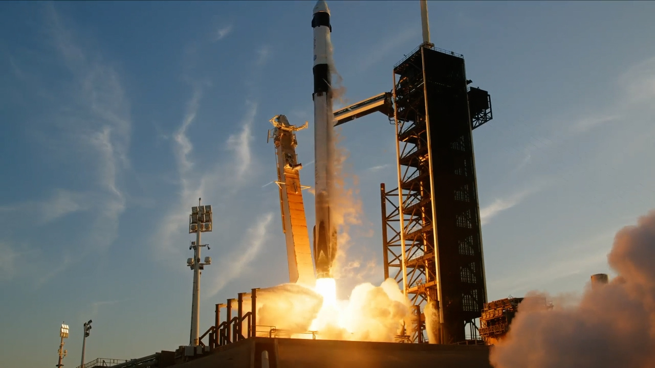 Image shows rocket launch from Kennedy Space Center in Florida on Friday, March 14, 2025.