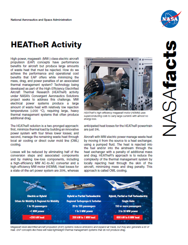 An image of a fact sheet with text and images. The title reads “HEATheR Activity.”