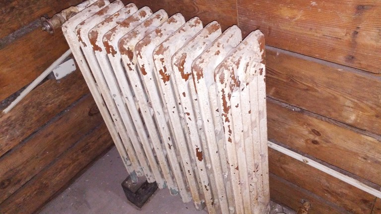 Rusting radiator.