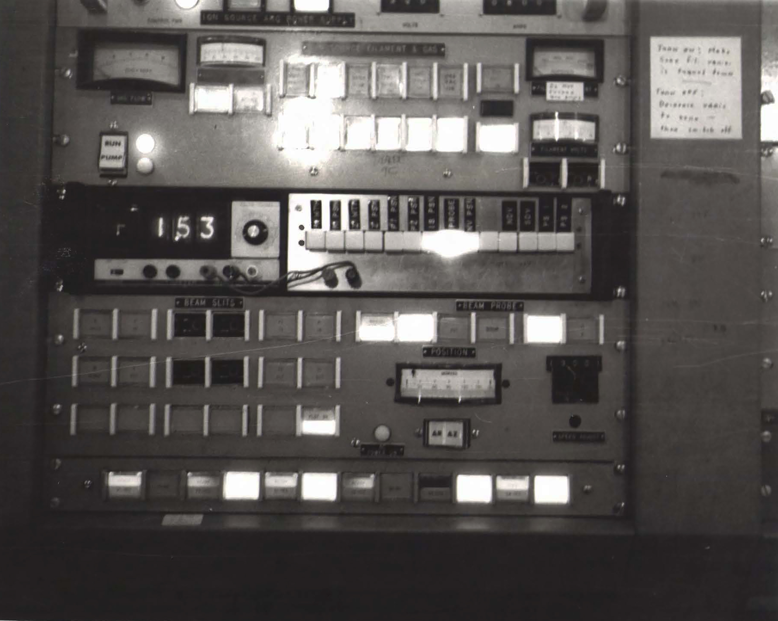 Control panels.