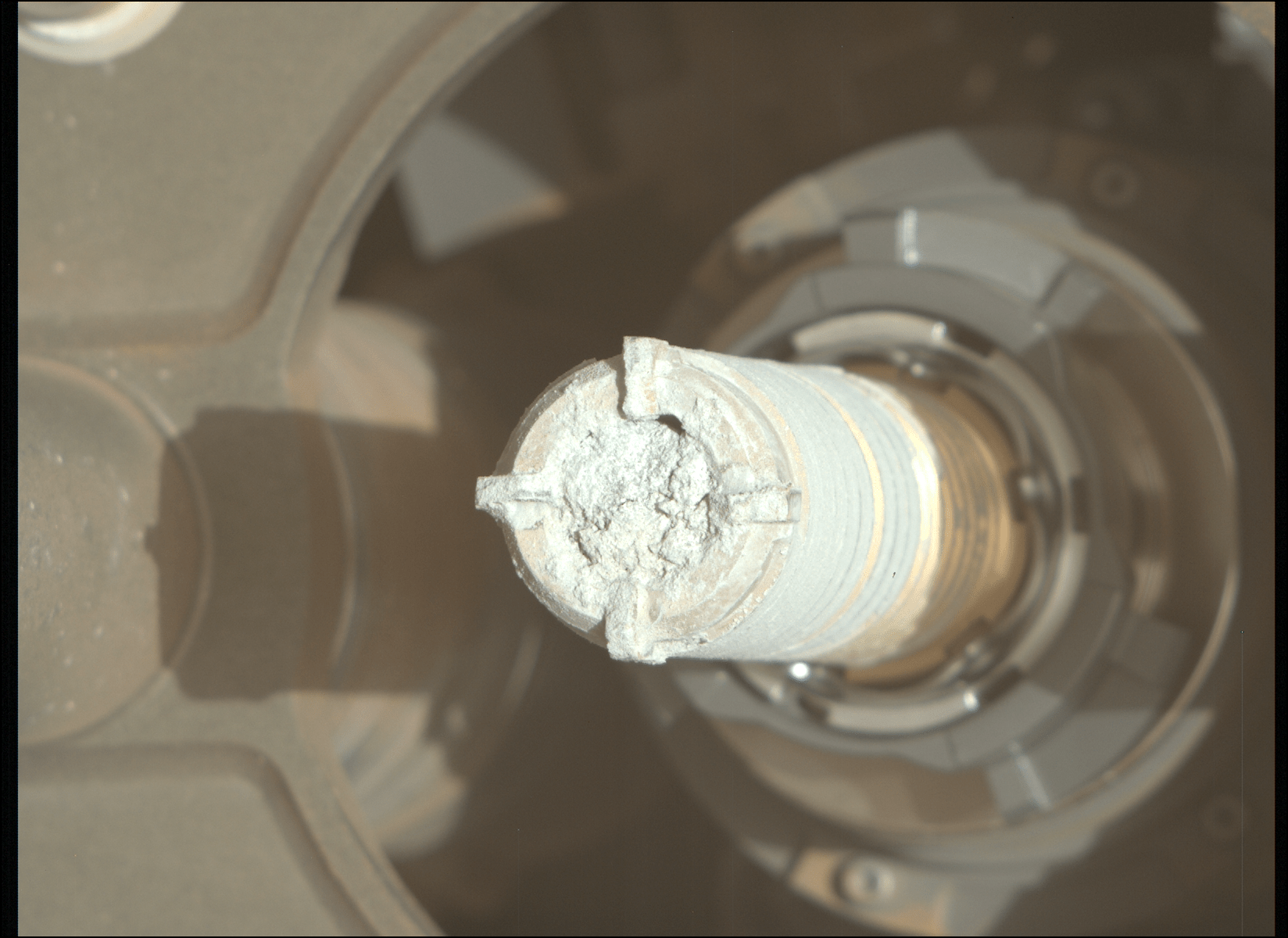 NASA’s Perseverance Mars rover from a rock dubbed “Tablelands”