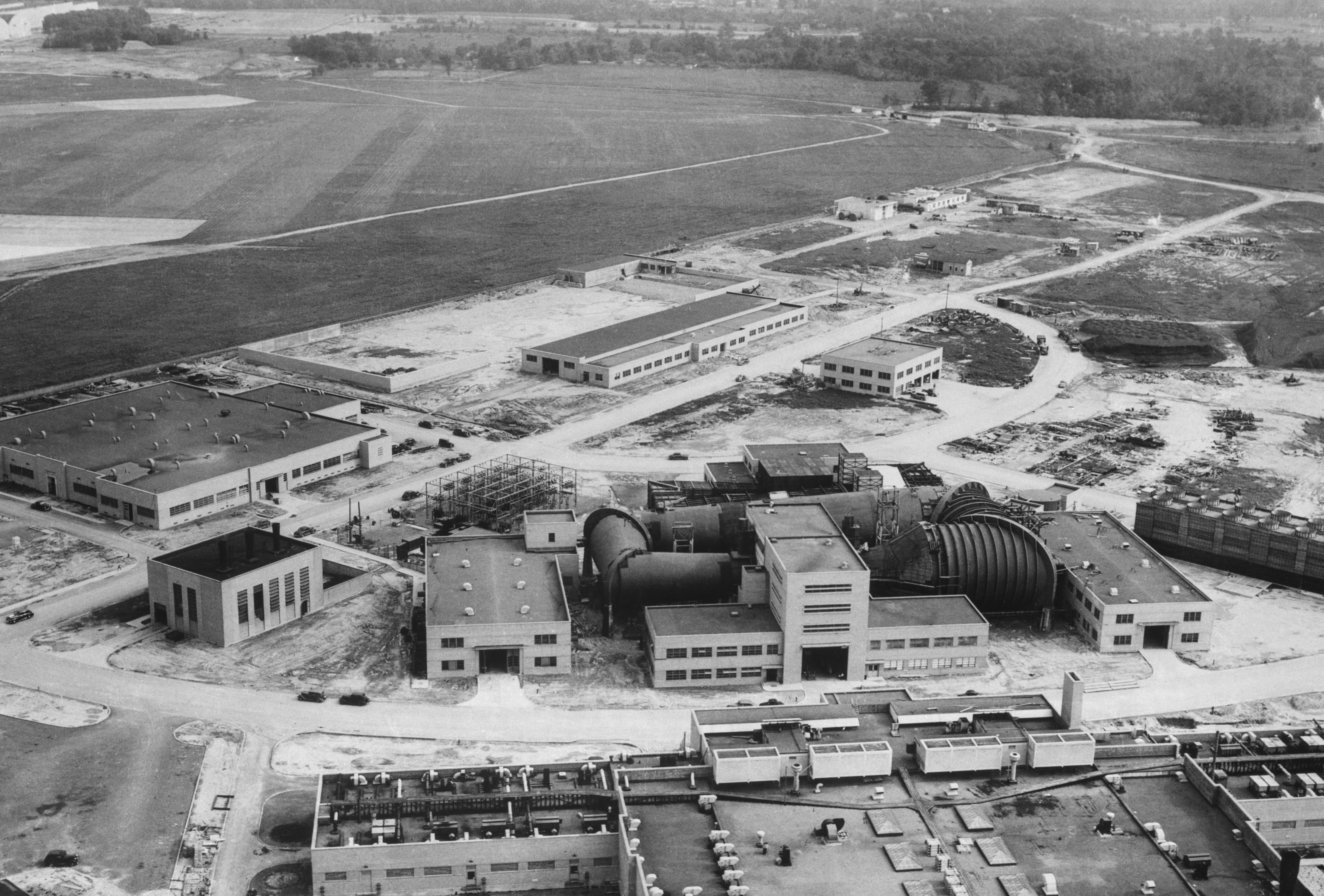 Aerial view of NACA laboratory campus