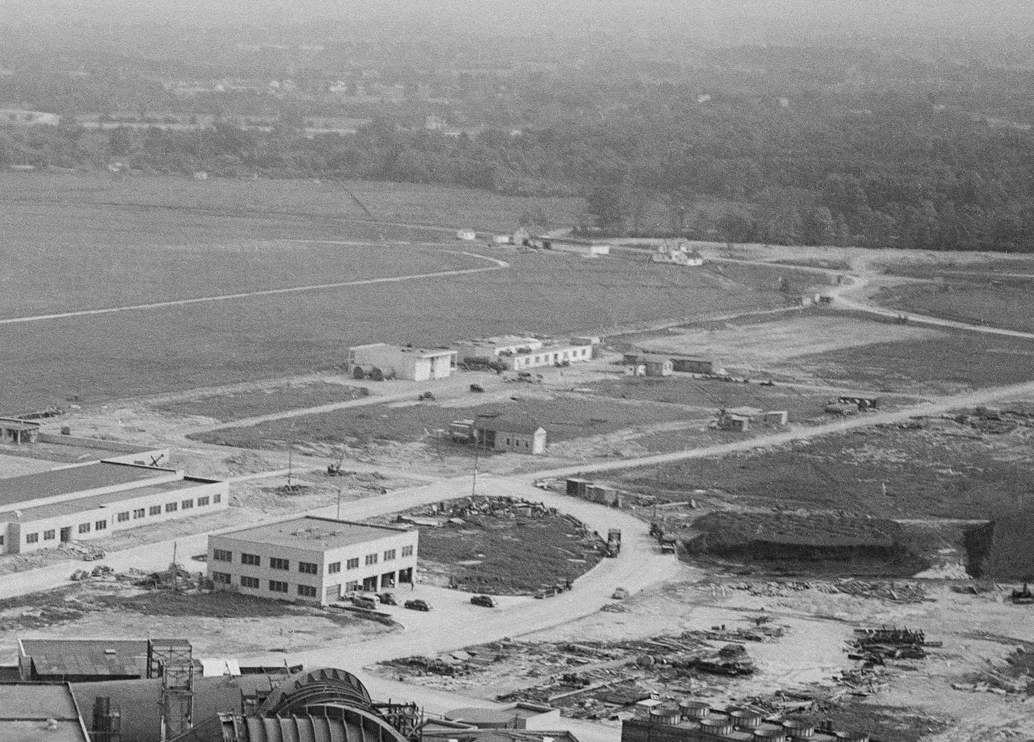 Aerial view of the AERL with the JPSL building in background.