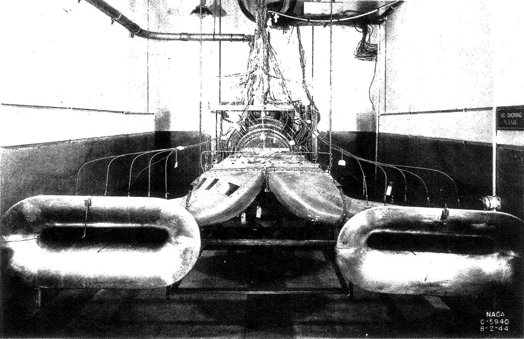 Engine installed in test cell.