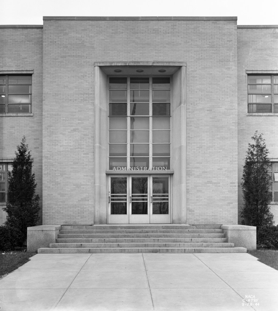 Stairs and entrance to building.