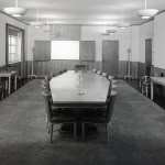 Empty conference room.