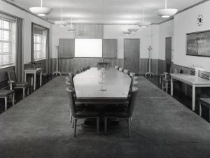 Empty conference room.