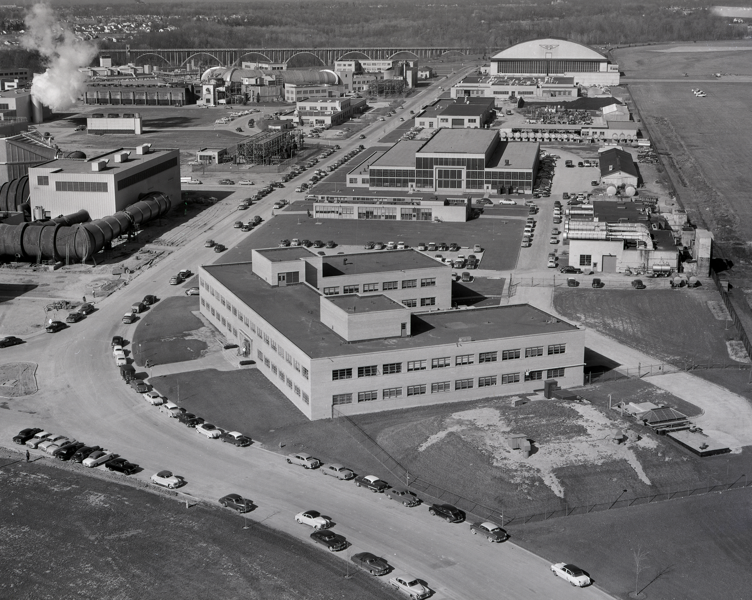Aerial of the M&S Building.