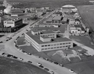 Aerial of the M&S Building.