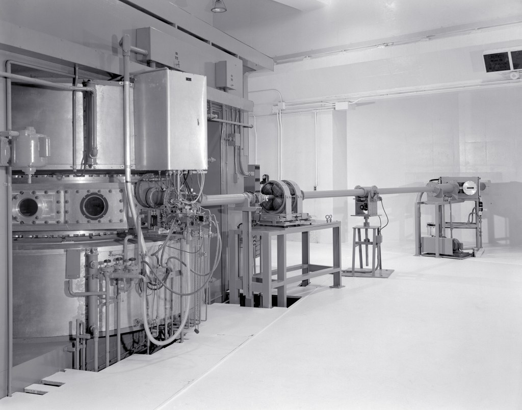 Cyclotron in large room.