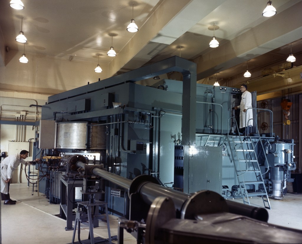 Large cyclotron in larger room.
