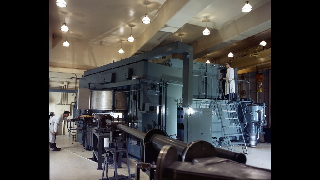 Large cyclotron in larger room.