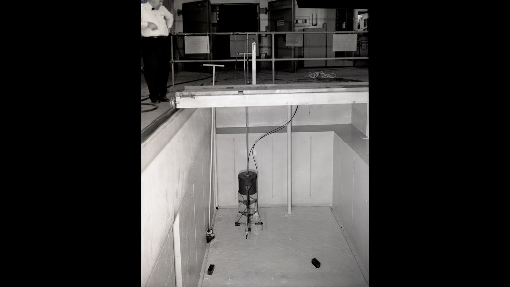 Radiation pool in SPL shop area.