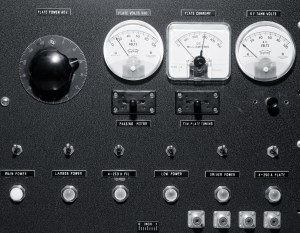 Control panel closeup.