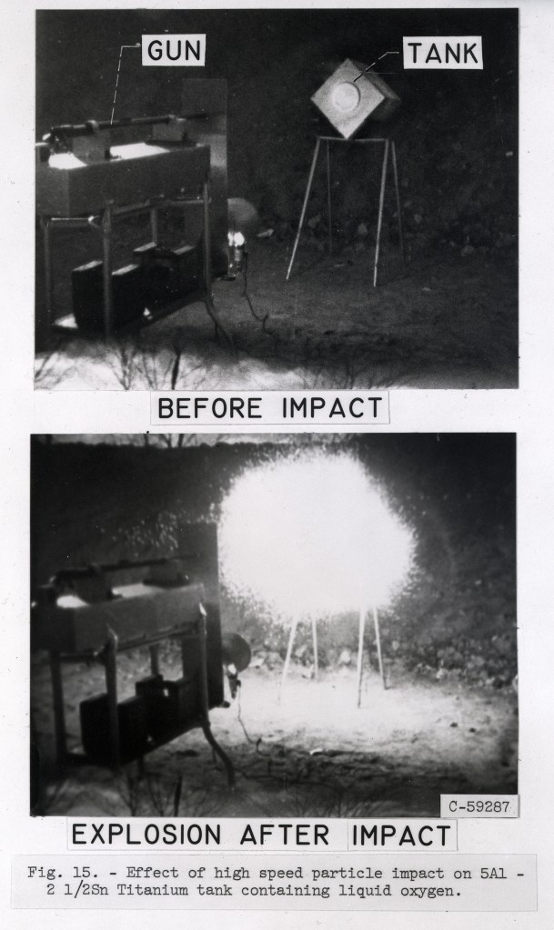 Before and after images of impact test.