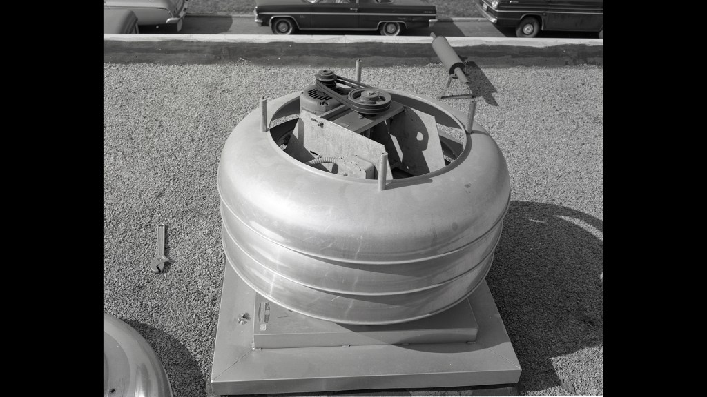 View of vent installed on SPL roof