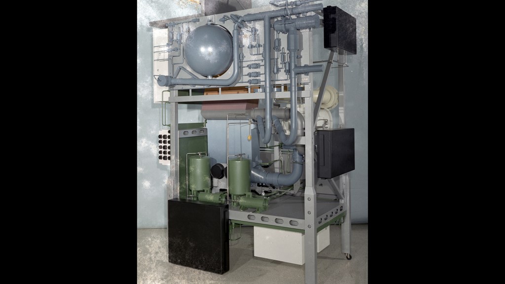 Brayton Cycle system mockup equipment.