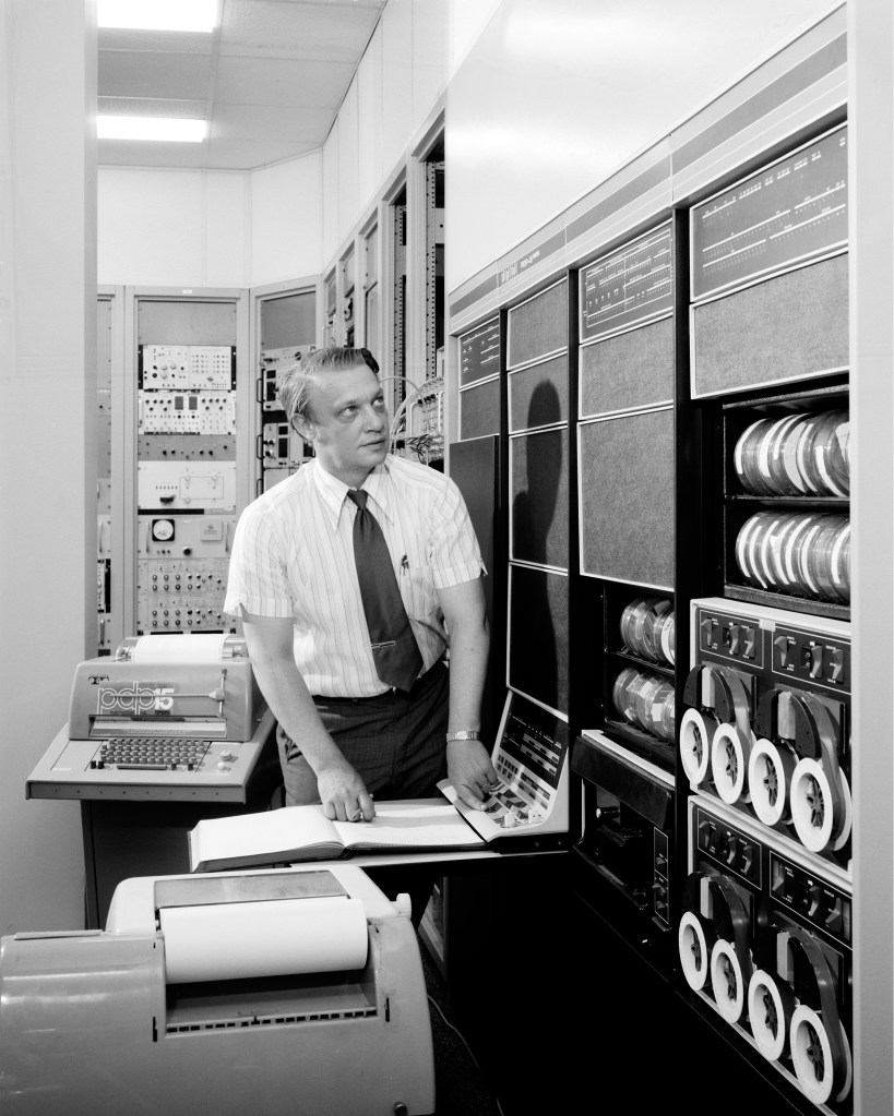 Data recorders with man.