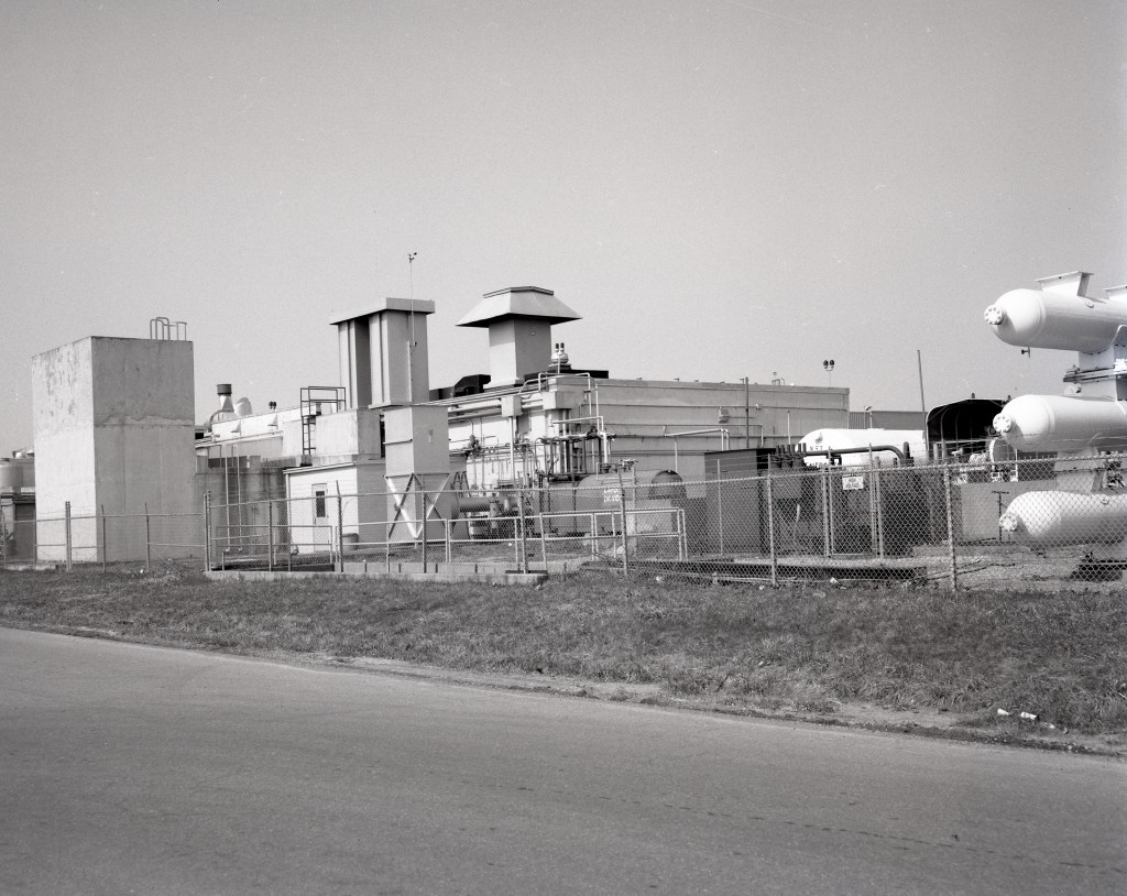 View of northwest exterior corner of the SPL