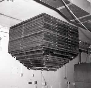 Shielding for vertical collimator.