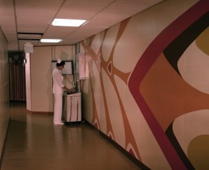 Nurse in hallway.