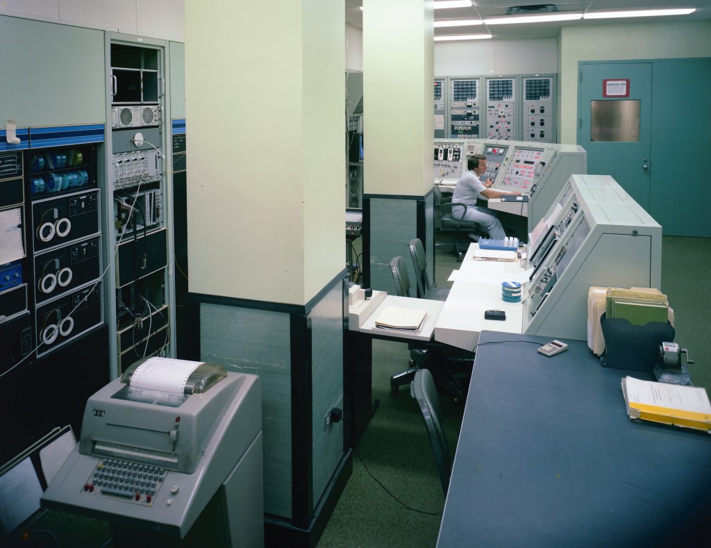 Empty control room.
