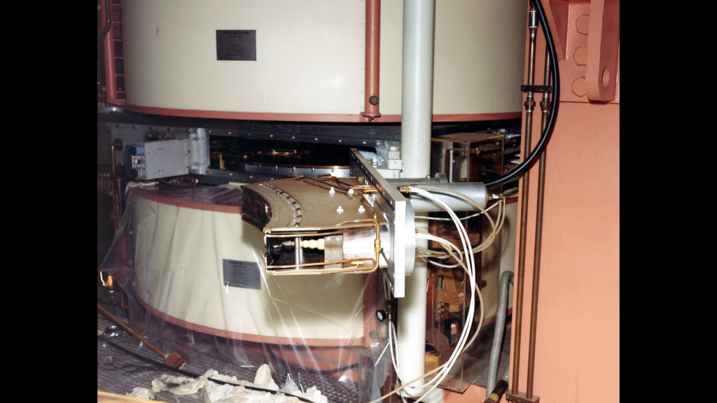 Cyclotron with dees.