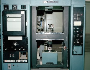 Close up of materials test equipment.