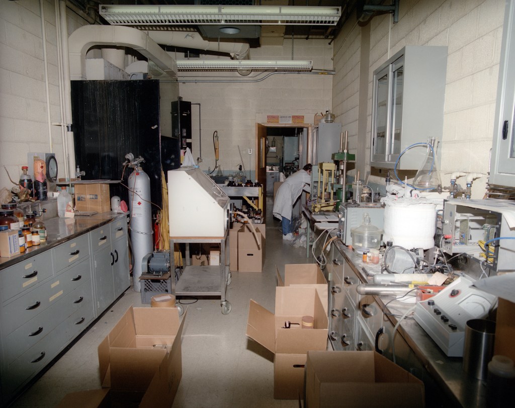 Room full of equipment.